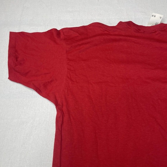 Red Shirt Single Stitch Men’s 2XL XXL pocket t shirt montogemry ward NWT Botany - Picture 11 of 16